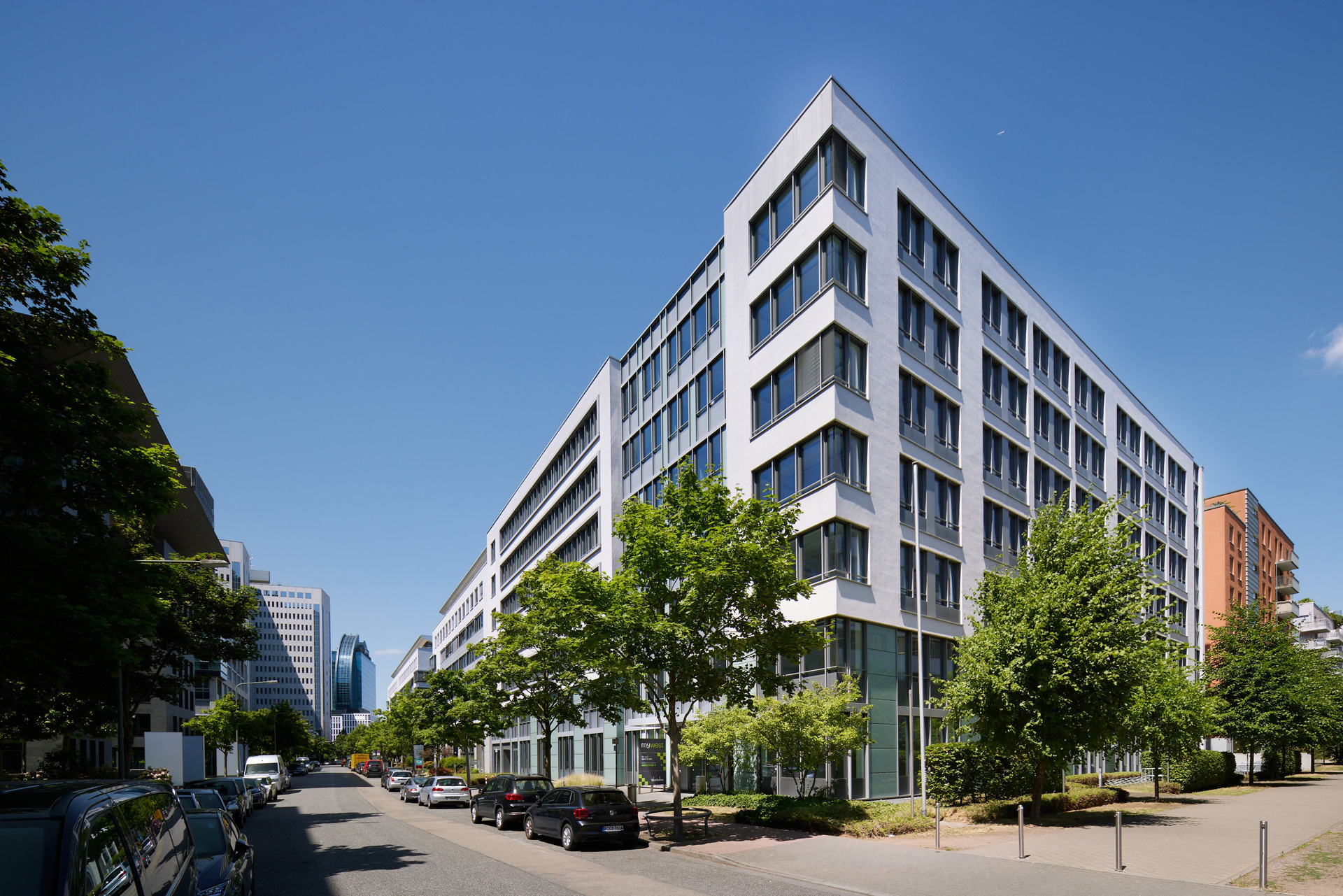 mywest office building Frankfurt - front